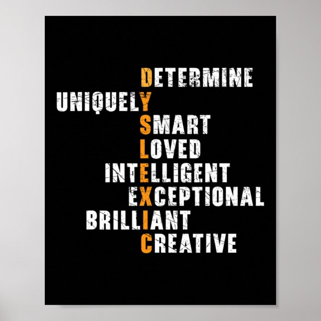 Awareness Reading Disorder Learning Disability 2  Poster (Front)