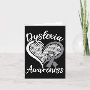Awareness Reading Disorder Learning Disability 3 Card