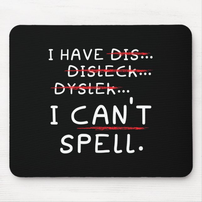 Awareness Reading Disorder Learning Disability 4  Mouse Pad (Front)