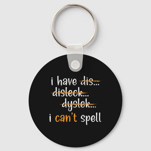 Awareness Reading Disorder Learning Disability 5  Key Ring (Front)