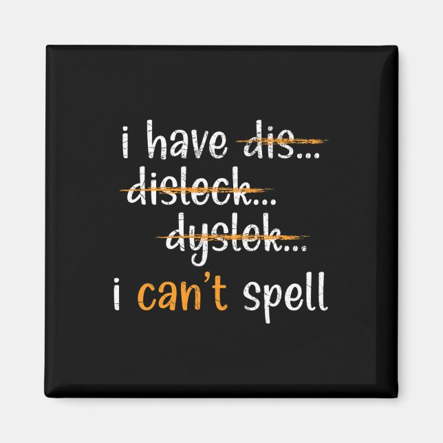 Awareness Reading Disorder Learning Disability 5  Magnet (Front)