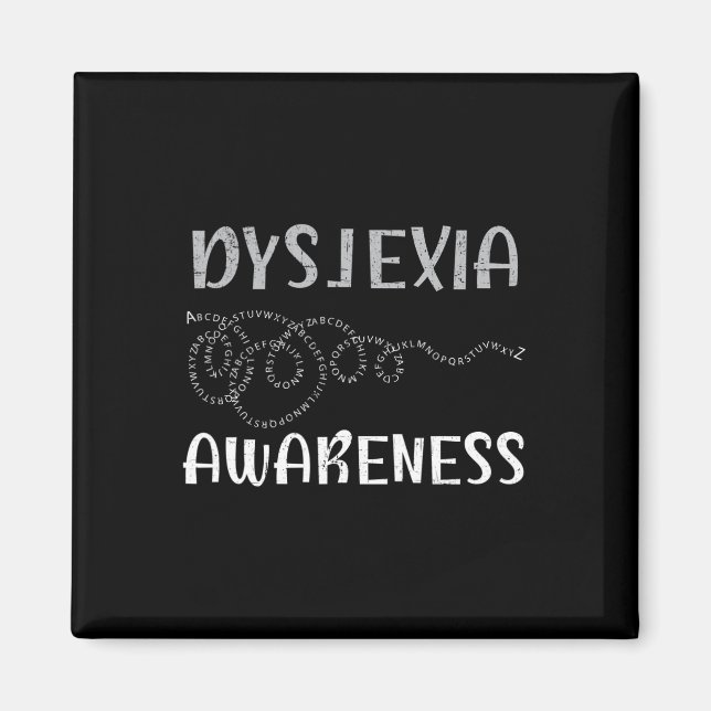 Awareness Reading Disorder Learning Disability 6  Magnet (Front)
