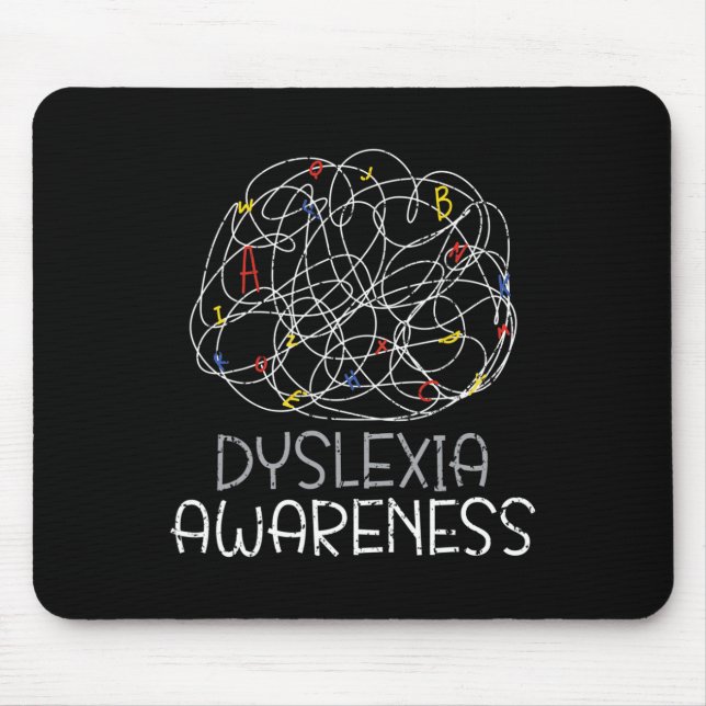 Awareness Reading Disorder Learning Disability  Mouse Pad (Front)