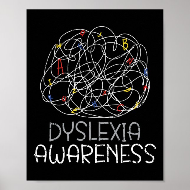 Awareness Reading Disorder Learning Disability  Poster (Front)