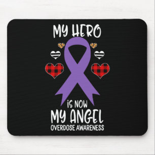 Awareness Remembrance Hero Is Now My Angel  Mouse Pad