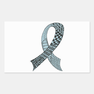 Awareness Ribbon Any Colour Mix and Match Rectangular Sticker