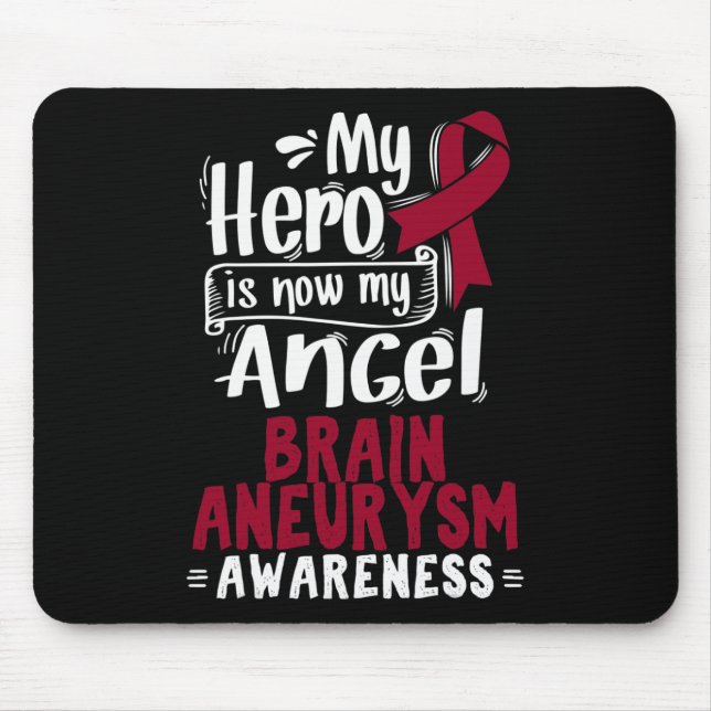 Awareness Ribbon Brain Aneurysm  Mouse Pad (Front)