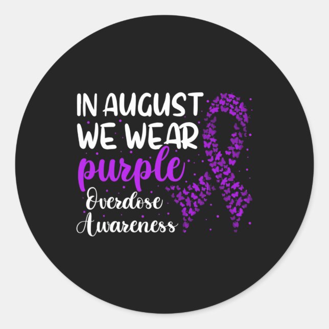 Awareness Ribbon  Classic Round Sticker (Front)