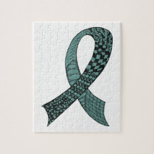 Awareness Ribbon Custom Colours Jigsaw Puzzle