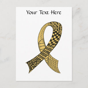 Awareness Ribbon Custom Colours Postcard