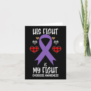 Awareness Ribbon His Fight Is My Fight Warrior Sup Card