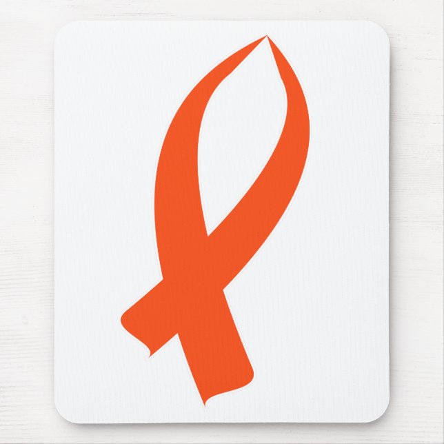 Awareness Ribbon (Orange) Mouse Pad (Front)