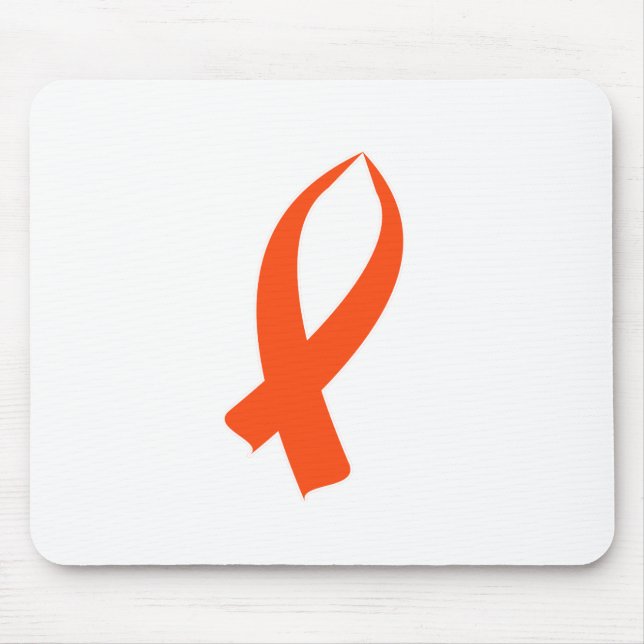 Awareness Ribbon (Orange) Mouse Pad (Front)