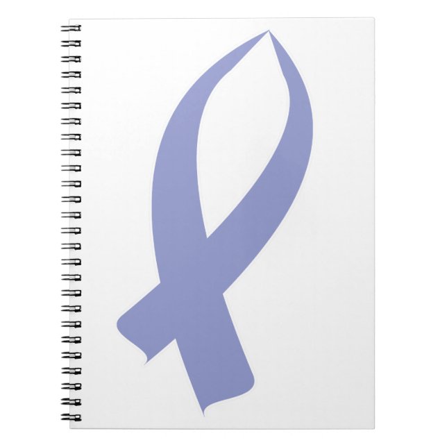 Awareness Ribbon (Periwinkle) Notebook (Front)