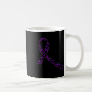 Awareness Ribbon Purple Drug Addiction Recovery Coffee Mug
