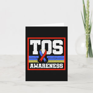 Awareness Ribbon Thoracic Outlet Syndrome Supporte Card