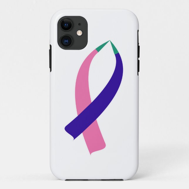 Awareness Ribbon (Thyroid Cancer) Case-Mate iPhone Case (Back)