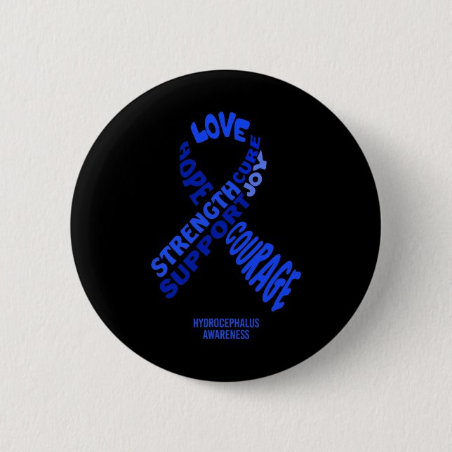 Awareness Ribbon With Words  6 Cm Round Badge (Front)