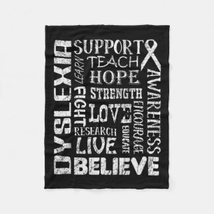 Awareness Shirt Dyslexia Awareness Walk Fleece Blanket