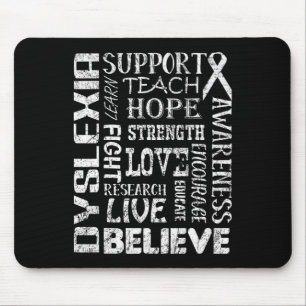 Awareness Shirt Dyslexia Awareness Walk  Mouse Pad