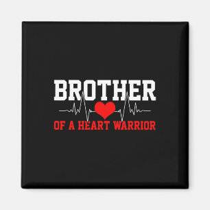 Awareness Shirt Heartbeat Warrior Brother Gift Magnet