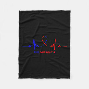 Awareness Shirts - Congenital Heart Disease Chd Fleece Blanket