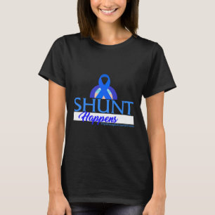 Awareness Shunt Happens Blue Ribbon Neurosurge 2  T-Shirt