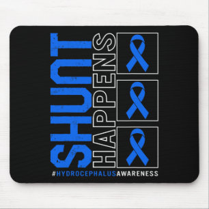 Awareness Shunt Happens Blue Ribbon Neurosurge 4 Mouse Pad