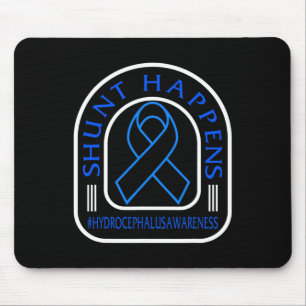 Awareness Shunt Happens Blue Ribbon Neurosurge 5 Mouse Pad