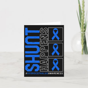 Awareness Shunt Happens Blue Ribbon Neurosurge Card
