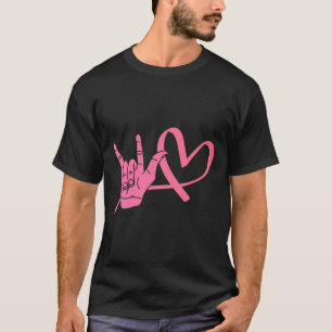 Awareness Sign Language Love Asl Teacher  T-Shirt