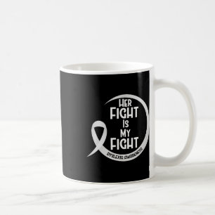 Awareness Silver Ribbon Her Fight Is My Fight  Coffee Mug