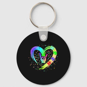 Awareness Special Ed Teacher Asl Sign Language Puz Key Ring