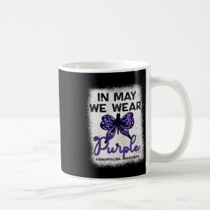 Awareness Spoonie In May We Wear Purple Butterfly Coffee Mug
