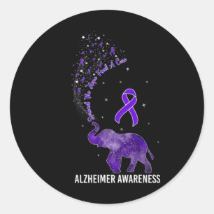Awareness Spread The Hope Find A Cure Elephant Classic Round Sticker