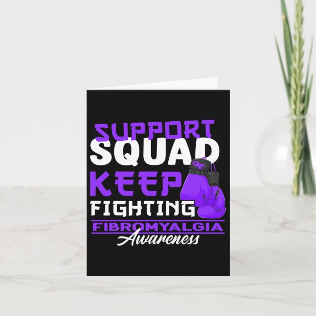 Awareness Squad I Chronic Pain Response Fibromyalg Card (Front)