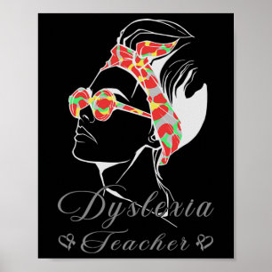 Awareness Squad Teacher Therapist Dyslexia Teachin Poster