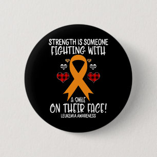 Awareness Strength Is Fighting With Smile  6 Cm Round Badge