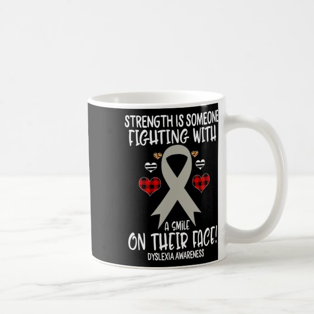 Awareness Strength Is Fighting With Smile  Coffee Mug (Right)