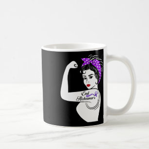 Awareness Strong Purple Ribbon Women Bandanna Gift Coffee Mug