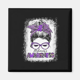 Awareness Strong Purple Ribbon Women Bandanna Gift Magnet
