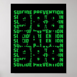 Awareness Suicide Prevention 988  Poster
