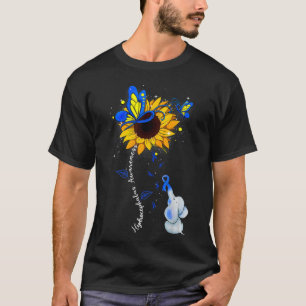 Awareness Sunflower Elephant Men  T-Shirt