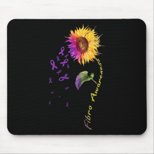 Awareness Sunflower Fibro  Mouse Pad