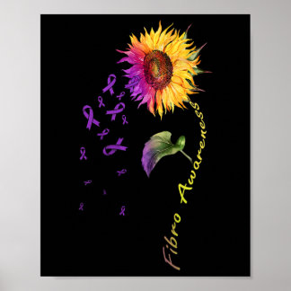 Awareness Sunflower Fibro  Poster