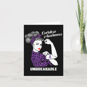 Awareness Support Fighting Women Warrior Leopard  Card