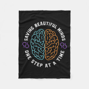 Awareness Support Month Memories Problem End  Fleece Blanket