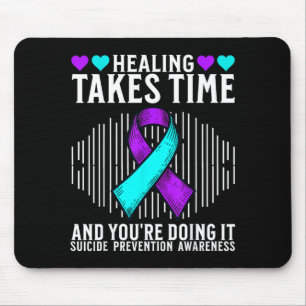 Awareness Support Prevention Awareness Women Print Mouse Pad