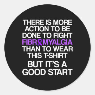 Awareness Survivor Action Warrior Classic Round Sticker