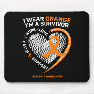 Awareness Survivor Gifts Men Women Kids Leukaemia Mouse Pad